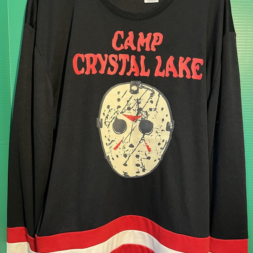 Friday the 13th Camp Crystal Lake Long Sleeve Shirt XL Black – Horror Hockey Jer